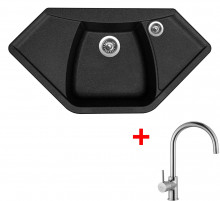 Sinks NAIKY 980 Granblack+VITALIA  